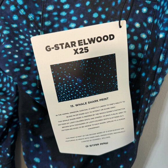 NWT G-STAR Raw Mid Boyfriend Jeans Elwood Whale Shark Pharrell Williams - Picture 10 of 14